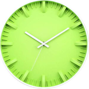 Zelené nástěnné hodiny Postershop Pete, ø 30 cm