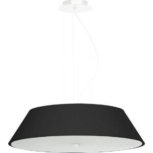 Černé závěsné svítidlo se skleněným stínidlem ø 60 cm Hektor – Nice Lamps