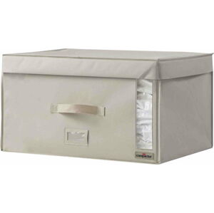 Béžový úložný box na oblečení Compactor XL Family, 40 x 30 cm