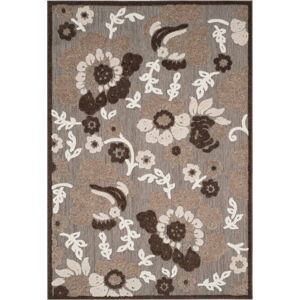 Hnědý koberec vhodný i na venkovní použití Safavieh Oxford, 231 x 160 cm
