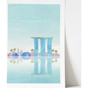 Plakát Travelposter Singapore, 50 x 70 cm