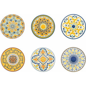 Sada 6 dekorativních talířů Villa d'Este Sicilia