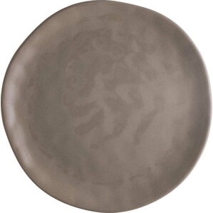 Hnědý porcelánový talíř na pizzu Brandani Pizza, ⌀ 26 cm