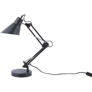 Černá železná stolní lampa Leitmotiv Fit