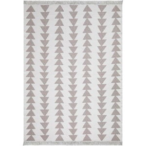 Bílo-béžový bavlněný koberec Oyo home Duo, 160 x 230 cm