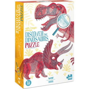 Velké puzzle svět dinosaurů Londji, 200 dílků