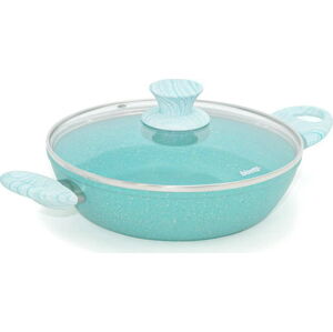Modrý hrnec s pokličkou Bisetti Miss Gourmet Tegame, ø 24 cm