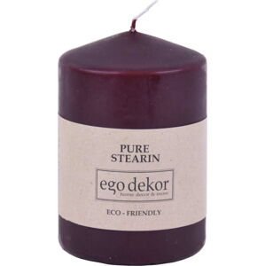Vínově červená svíčka Eco candles by Ego dekor Top, doba hoření 25 h