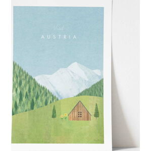 Plakát Travelposter Austria, 50 x 70 cm