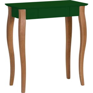 Tmavě zelený psací stůl Ragaba Lillo, šířka 65 cm