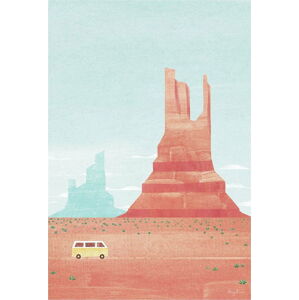 Plakát 30x40 cm Monument Valley - Travelposter