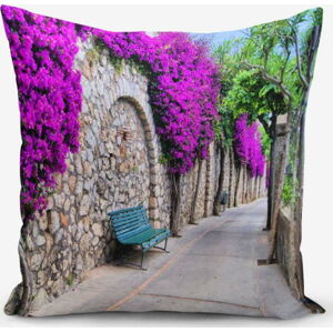 Povlak na polštář s příměsí bavlny Minimalist Cushion Covers Purple Street, 45 x 45 cm