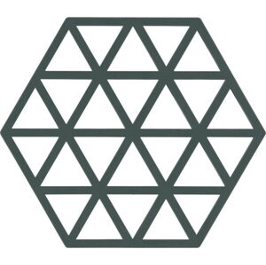 Šedozelená silikonová podložka pod horké nádoby Zone Triangles