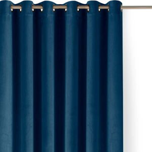 Modrý sametový dimout závěs 265x250 cm Velto – Filumi