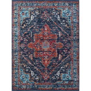 Tmavě modro-červený koberec Nouristan Azrow, 200 x 290 cm