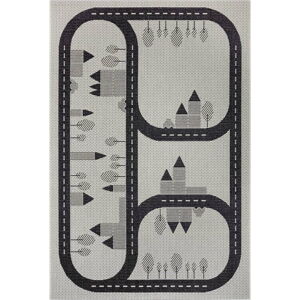 Černý dětský koberec Ragami Roads, 200 x 290 cm