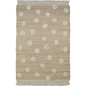 Ručně vyrobený koberec ze směsi juty a bavlny Nattiot Nop, 100 x 150 cm