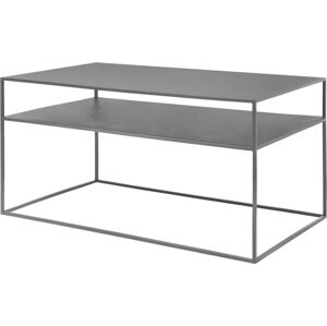 Tmavě šedý kovový konferenční stolek 50x90 cm Fera – Blomus