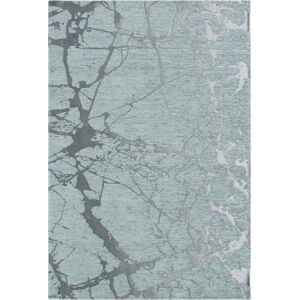 Světle modrý koberec Twigs, 80 x 150 cm