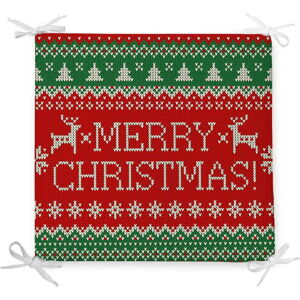Vánoční podsedák s příměsí bavlny Minimalist Cushion Covers Merry, 42 x 42 cm