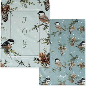 Bavlněné utěrky v sadě 2 ks 50x70 cm Sparrow – Happy Friday