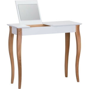 Bílý toaletní stolek se zrcadlem Ragaba Dressing Table, délka 85 cm