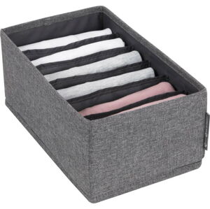 Šedý organizér do zásuvky s přihrádkami Bigso Box of Sweden Drawer, 16,5 x 11 cm