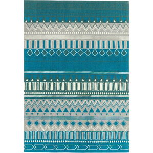 Tyrkysový koberec Asiatic Carpets Tribal Mix, 160 x 230 cm