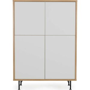 Bílá skříň Tenzo Flow, 111 x 153 cm