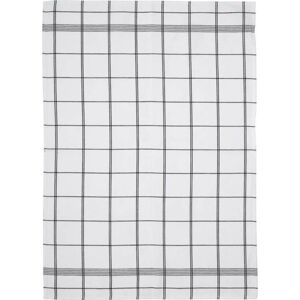 Bílo-šedá kuchyňská utěrka z bavlny Södahl Geometric, 50 x 70 cm