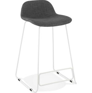 Černá barová stolička s bílýma nohoma Kokoon Vancouver mini, výška sedu 66 cm