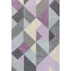 Šedo-fialový koberec Flair Rugs Icon, 160 x 230 cm