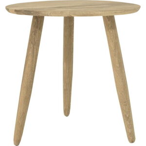Odkládací stolek z dubového dřeva Canett Uno, ø 40 cm