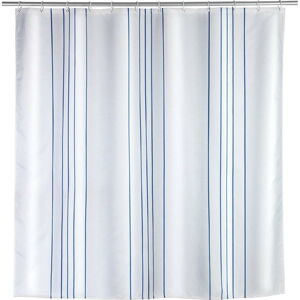 Sprchový závěs Wenko Line Blue, 180 x 200 cm