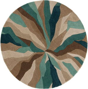 Modrý koberec Flair Rugs Splinter, ⌀ 135 cm