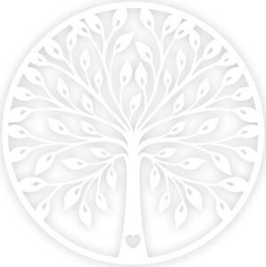 Bílá nástěnná dekorace Tree
