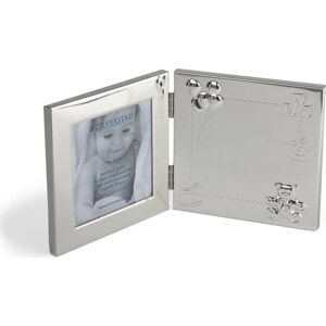 Kovový stojací/na zeď rámeček ve stříbrné barvě 17x22 cm Happy Baby – Zilverstad
