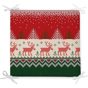 Vánoční podsedák s příměsí bavlny Minimalist Cushion Covers Merry Xmas, 42 x 42 cm