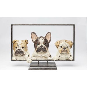 Dekorativní socha Kare Design Dogs In Frame, šířka 63 cm