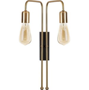 Kovové nástěnné svítidlo ve zlaté barvě Opviq lights Pahoma