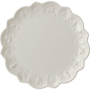 Bílý porcelánový talíř s vánočním motivem Villeroy & Boch, ø 23,3 cm