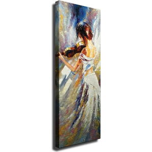 Nástěnný obraz na plátně Violin Player, 30 x 80 cm