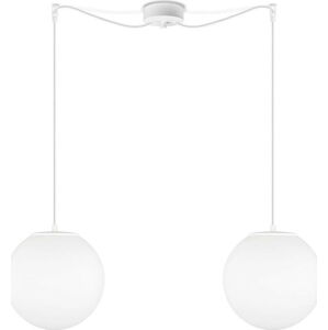 Matně bílé dvouramenné závěsné svítidlo Sotto Luce Tsuki, ⌀ 25 cm