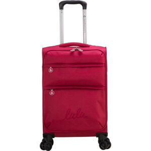 Vínově červené zavazadlo na 4 kolečkách Lulucastagnette Luciana, 101 l