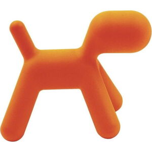 Oranžová dětská stolička ve tvaru psa Magis Puppy, výška 34,5 cm