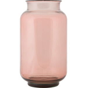 Světle růžová váza z recyklovaného skla Mauro Ferretti Florero