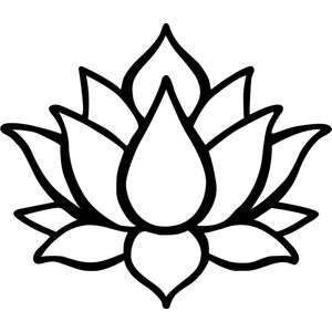 Černá nástěnná dekorace Tanelorn Lotus