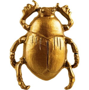 Cínová úchytka na šuplík ve zlaté barvě Sass & Belle Scarab Beetle