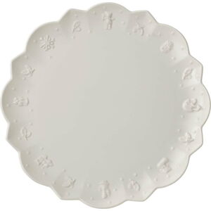 Bílý porcelánový vánoční talíř Toy's Delight Villeroy&Boch, ø 29,5 cm