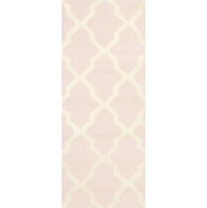 Vlněný koberec Safavieh Ava Baby Pink, 243 x 76 cm